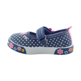 American Club Deportivas con plantilla de piel americana de lunares rosado azul blanco 2