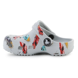 Crocs Classic Race Car Graphic 210992-1nn Flip Flip Flip blanco 8