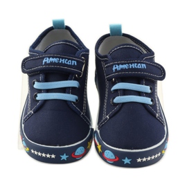 American Club Zapatillas deportivas americanas con plantilla de piel azul marino azul blanco 4 American Club Zapatillas deportivas americanas con plantilla de piel azul marino azul blanco 4