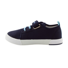 American Club Zapatillas deportivas americanas con plantilla de piel azul marino azul 2