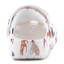 Crocs clásico de impresión de personaje 209695-9cd flip-flops blanco 8