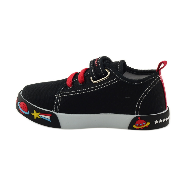 American Club Zapatillas deportivas americanas con plantilla de piel rojo negro blanco 2