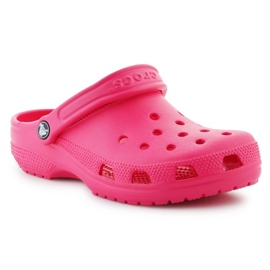 Crocs Classic 10001-6ZQ Flip Flip Flip rosado 5
