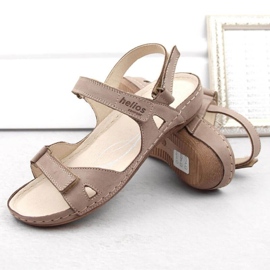 Cómodas sandalias de piel en beige W Helios 205 8