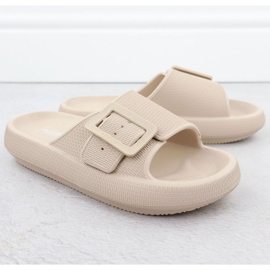 Zapatillas femeninas Big Star RR274A582 beige 7