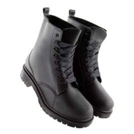 Botas negras con cordones negro D56P negro 4