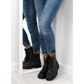 Botas negras con cordones negro D56P negro 2 Botas negras con cordones negro D56P negro 2