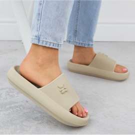 Vinceza 75210 Flops de espuma para mujeres beige 5