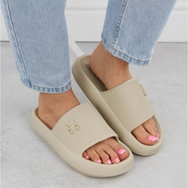 Vinceza 75210 Flops de espuma para mujeres beige 6