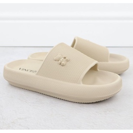 Vinceza 75210 Flops de espuma para mujeres beige 7