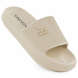 Vinceza 75210 Flops de espuma para mujeres beige 9