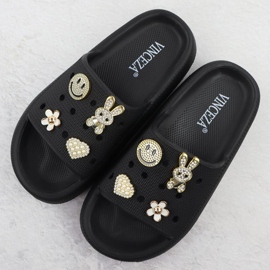 Vinceza 76055 Jan404a Flip -flops negro 8