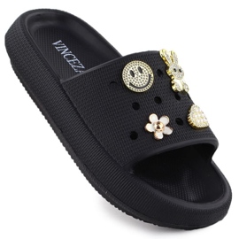 Vinceza 76055 Jan404a Flip -flops negro 9
