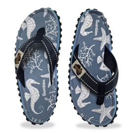 Gumbies Flip-Flops de isleño japonés unisex Seahorse Gu-Ffisl152 azul 6