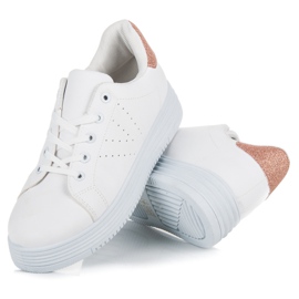 Vices zapatos en la plataforma blanco 4