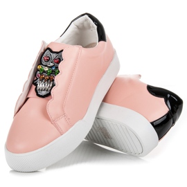 Vices Zapatillas slip-on con búhos rosado 4
