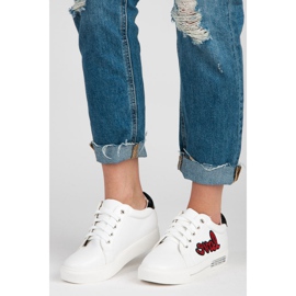Vices Zapatillas Love con cordones blanco rojo 1
