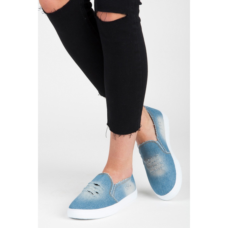 Bella Paris Pantuflas vaqueras azul 2 Bella Paris Pantuflas vaqueras azul 2