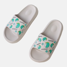 Chanclas grises para niños con impresión 1