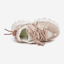 Zapatillas deportivas de zapatillas beige para niños 2
