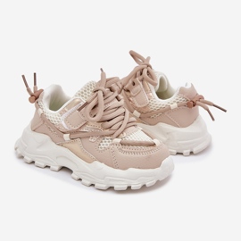Zapatillas deportivas de zapatillas beige para niños 3