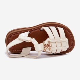 Sandalias de niñas con detalle decorativo BEIGE 3