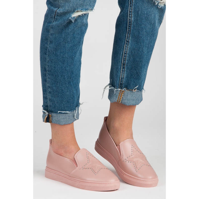 Slipons Rosa Con Estrella 1