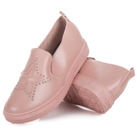 Slipons Rosa Con Estrella rosado 4