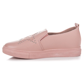 Slipons Rosa Con Estrella rosado 5