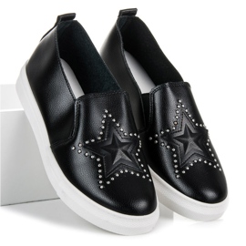 Slipons negros con estrella 2