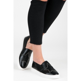 Slipons negros con estrella 1