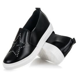 Slipons negros con estrella 3