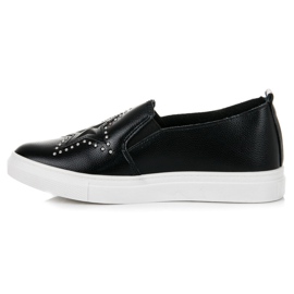 Slipons negros con estrella 4