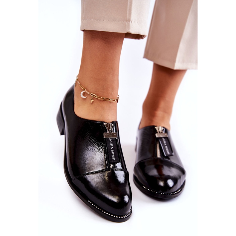 Zapatos de mujer Laura Messi Varnished 2532 Negro 2