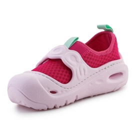 Zapatos crocs swiftwater splash k 210619-6zq rosado rosado 3