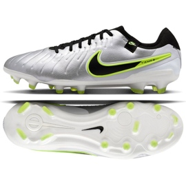 Nike TIempo Legend 10 Pro FG DV4333-001 Zapatos de fútbol plata 5
