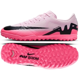 Nike Zoom Mercurial Vapor 15 Academy TF DJ5635-601 Zapatos de fútbol rosado 7