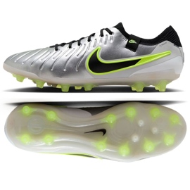 Nike TIempo Legend 10 Elite AG-Pro DV4330-001 Zapatos de fútbol plata 9