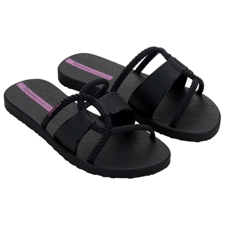 Ipanema femenina Diversa Slidel 27232 BG830 Flip Black -Flops negro 1
