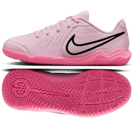 Nike TIempo Legend 10 Academy IC DV4350-601 Zapatos de fútbol rosado 7