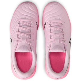Nike TIempo Legend 10 Academy IC DV4350-601 Zapatos de fútbol rosado 9