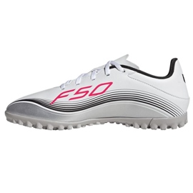 Adidas F50 Messi Club TF JP7445 Zapatos de fútbol blanco 1