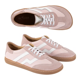 Zapatos de cuero para mujeres descalzos Olivier Eliza Pink rosado 2 Zapatos de cuero para mujeres descalzos Olivier Eliza Pink rosado 2