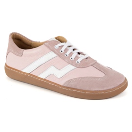 Zapatos de cuero para mujeres descalzos Olivier Eliza Pink rosado 3