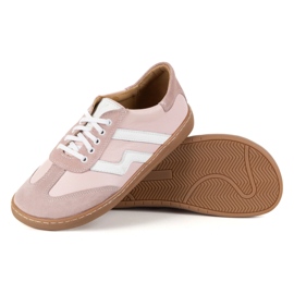 Zapatos de cuero para mujeres descalzos Olivier Eliza Pink rosado 6