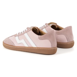 Zapatos de cuero para mujeres descalzos Olivier Eliza Pink rosado 7
