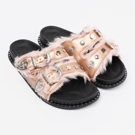 Seastar Chanclas doradas con hebillas dorado 3