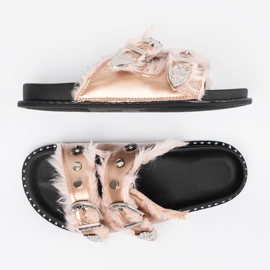 Seastar Chanclas doradas con hebillas dorado 5