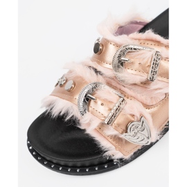 Seastar Chanclas doradas con hebillas dorado 1