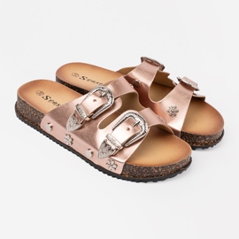 Seastar Flip de color de oro rosa para mujeres chanclas rosado 1 Seastar Flip de color de oro rosa para mujeres chanclas rosado 1